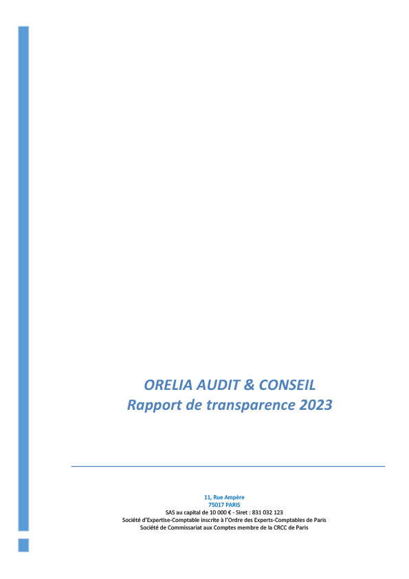 Rapport de transparence 2023